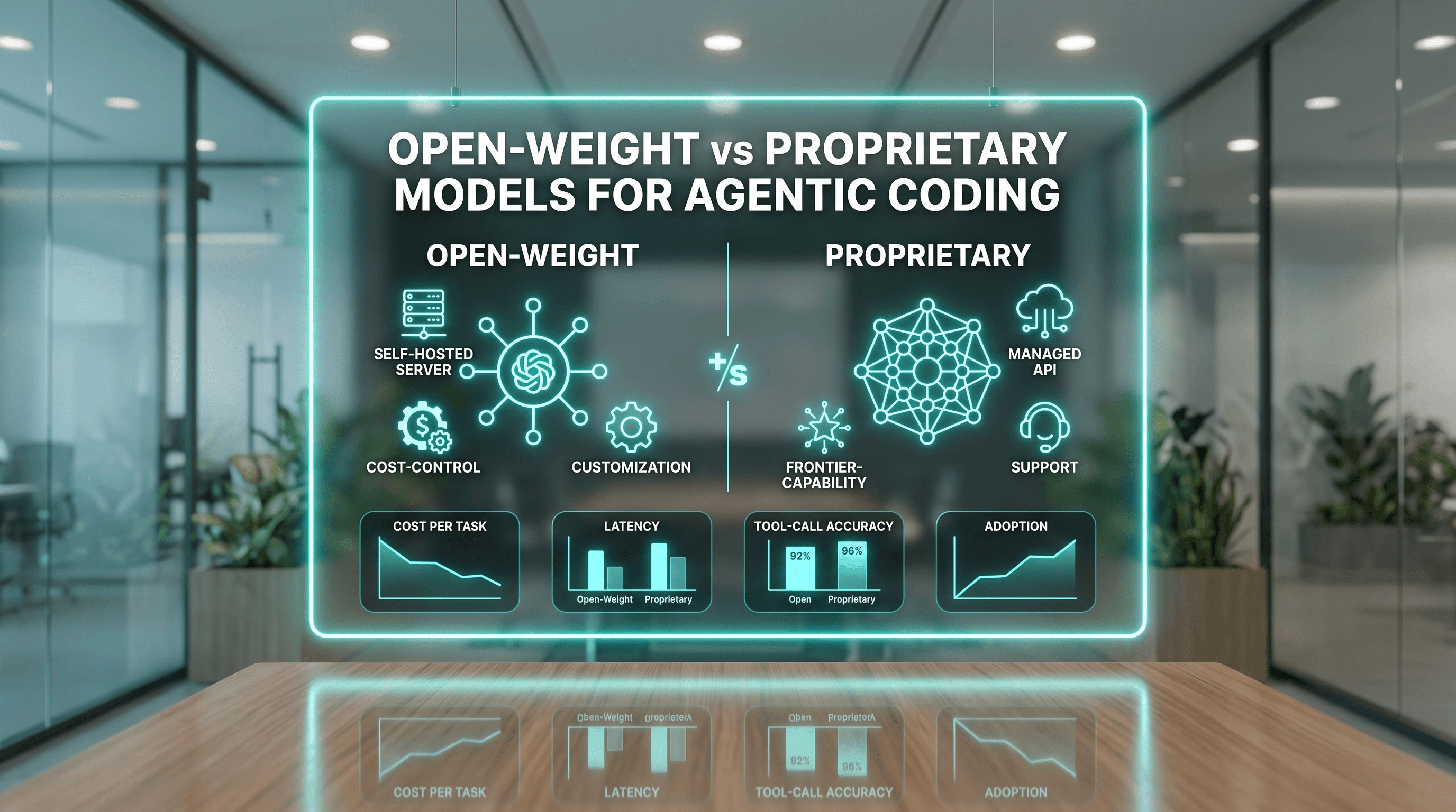 Open-Weight vs Proprietary Models for Agentic Coding illustration