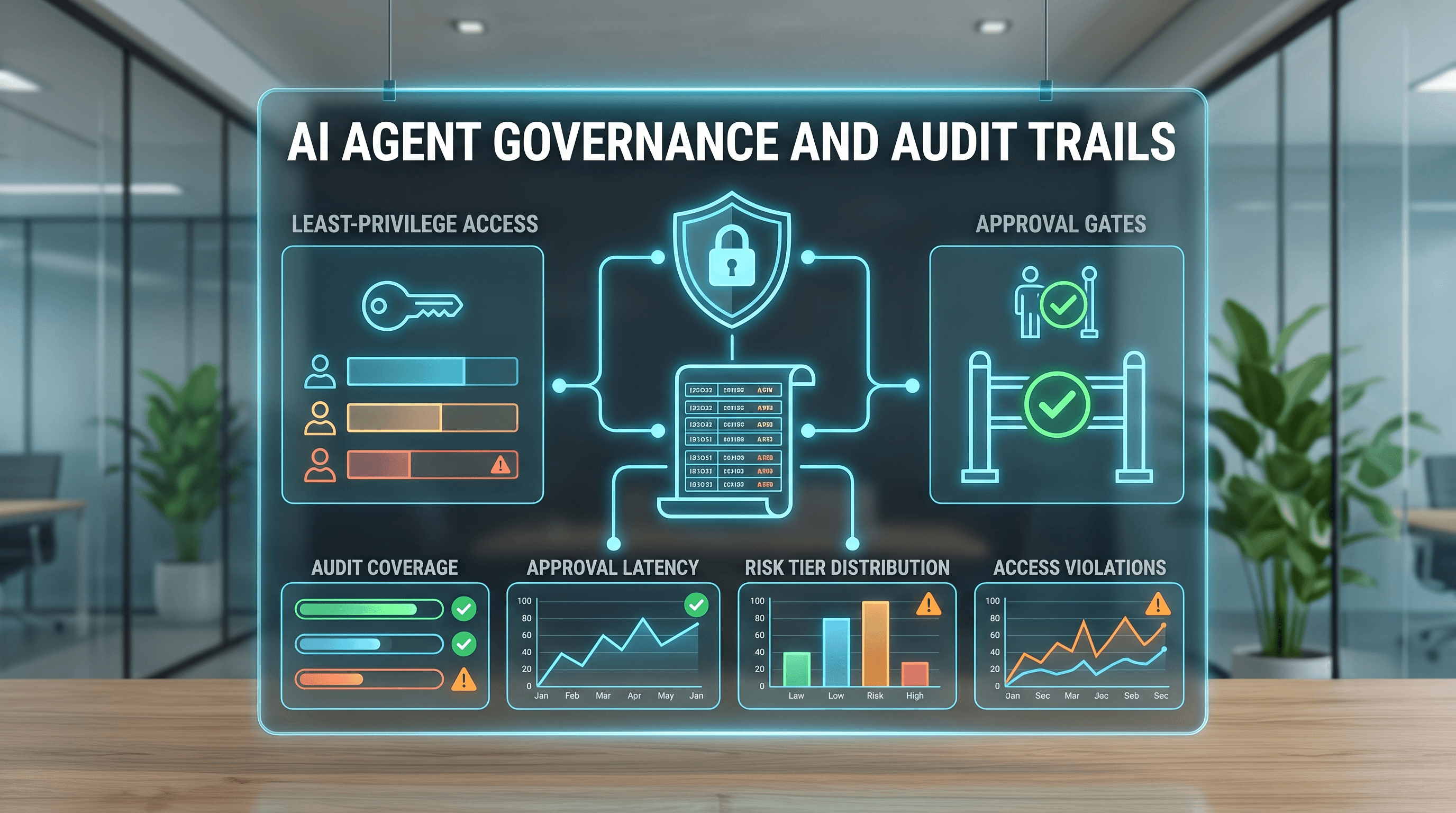 AI Agent Governance and Audit Trails illustration