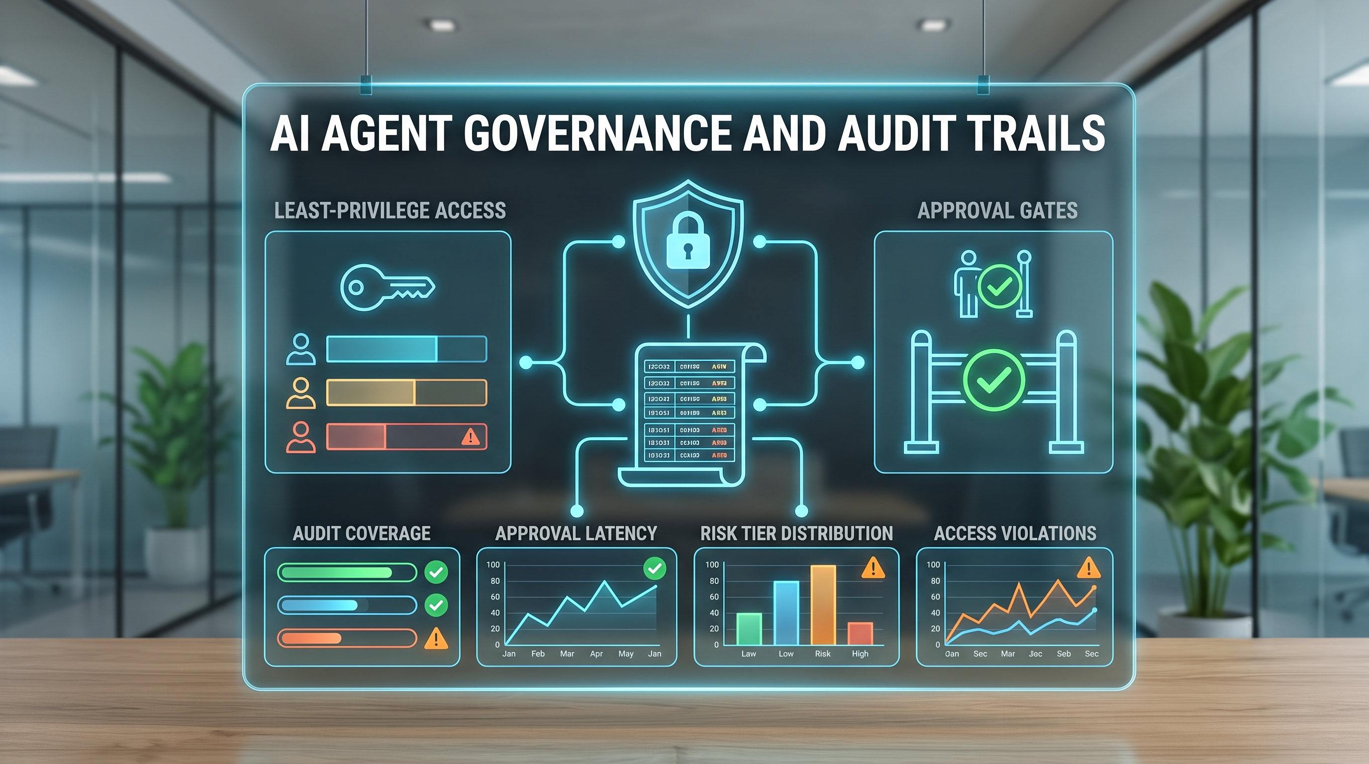 AI Agent Governance and Audit Trails illustration