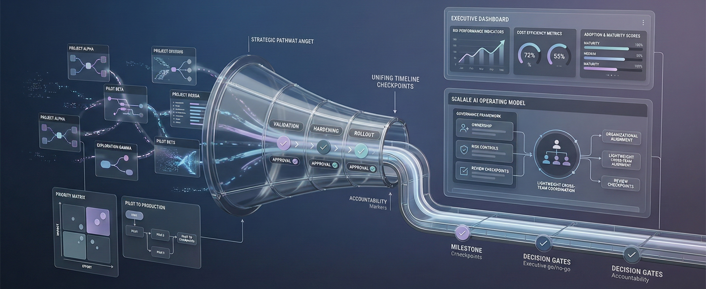 Illustration representing the AI Compliance & Risk Monitoring service