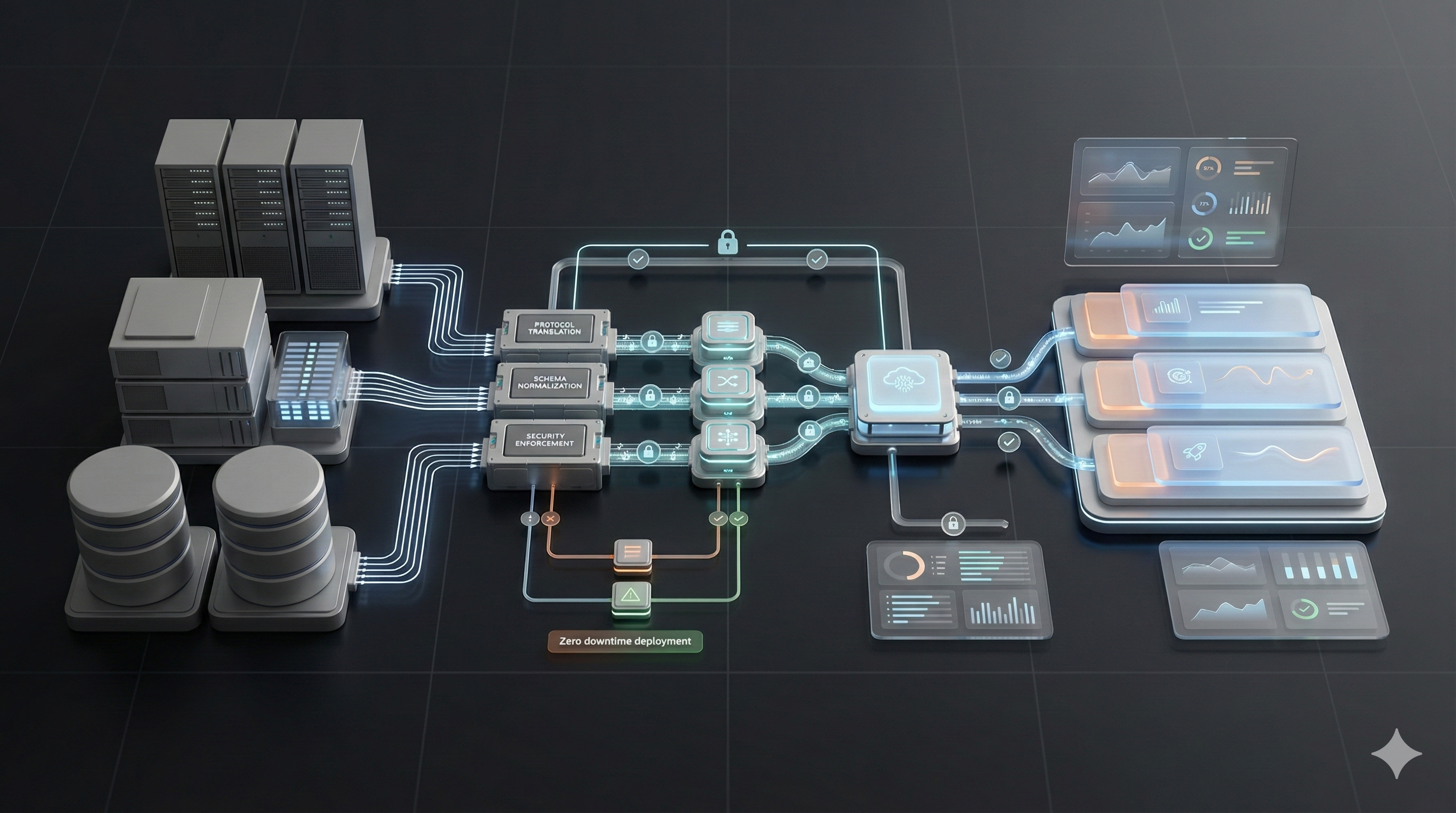 Illustration representing the AI System Maintenance & Integration service